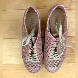 Inc espadrilles shimmering pink